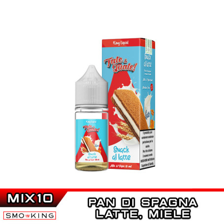 TALE & QUALE Snack al Latte Mix&Vape 10+10 ml King Liquid Pan di Spagna Latte Miele