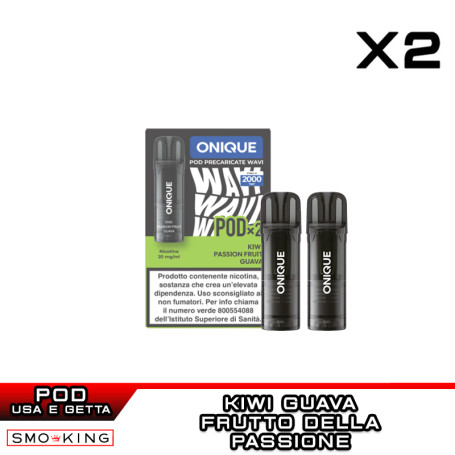 KIWI PASSION FRUIT GUAVA Onique WAVI Prefilled Pod 2 Pieces