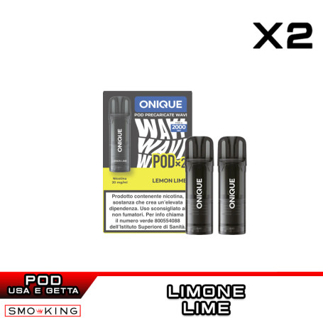 LEMON LIME Onique WAVI Pod Precaricata 2 Pezzi Limone Lime