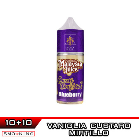 QUEEN COUSTARD BLUEBERRY Malaysia Juice Mini Shot 10+10 ml Shock Wave by ADG