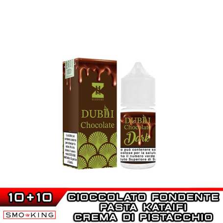 Dubai Chocolate DARK Mini Shot 10+10 ml HISTORY MOD Cioccolato Fondente Kataifi Crema Pistacchio