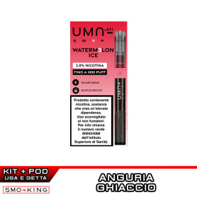 UMA SWAP Kit Pod Mod 1000 Puff UMA.mi + Prefilled Pod WATERMELON ICE