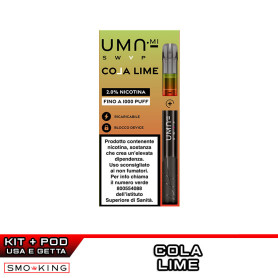UMA SWAP Kit Pod Mod 1000 Puff UMA.mi + Prefilled Pod COLA LIME