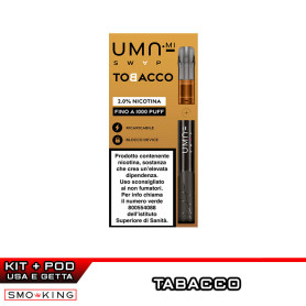 UMA SWAP Kit Pod Mod 1000 Puff UMA.mi + Prefilled Pod TOBACCO