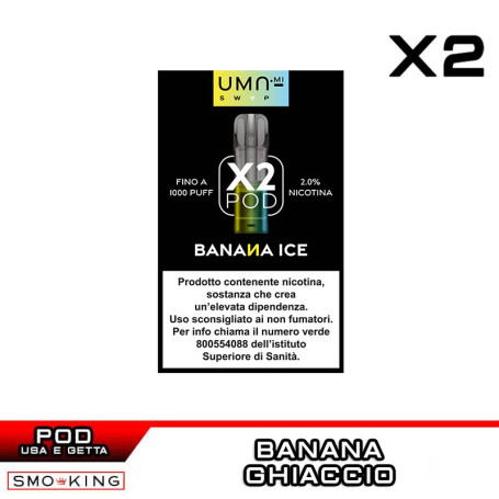 Banana Ice UMA SWAP Pod Precaricate UMA.mi 2ml - 2 pezzi - Banana Ice