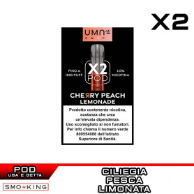 Cherry Peach Lemonade UMA SWAP Pod Precaricate UMA.mi 2ml - 2 pezzi - Limonata Ciliegia Pesca
