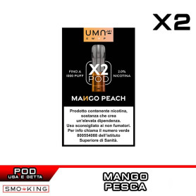 Mango Peach UMA SWAP Pod Precaricate UMA.mi 2ml - 2 pezzi - Pesca Mango