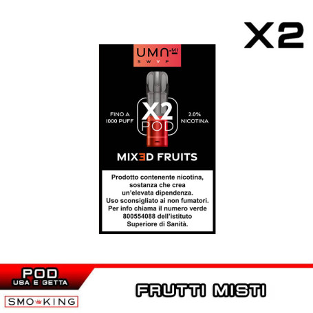 Mixed Fruits UMA SWAP Pod Precaricate UMA.mi 2ml - 2 pezzi - Mix di Frutta