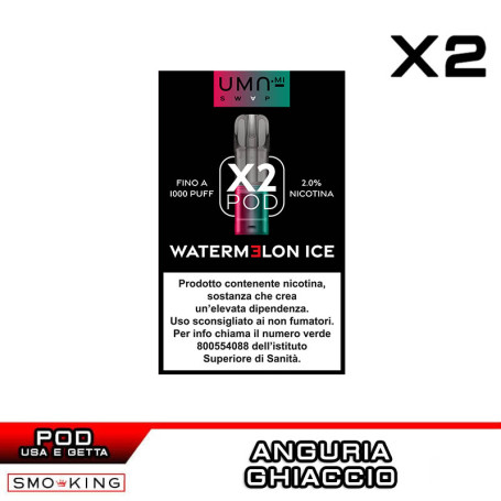 Watermelon Ice UMA SWAP Pod Precaricate UMA.mi 2ml - 2 pezzi - Anguria Ice