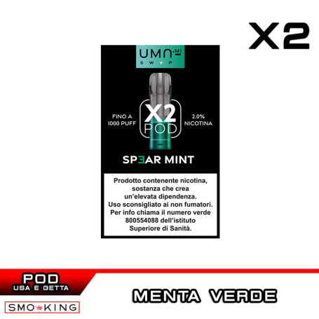 Spear Mint UMA SWAP Prefilled Pod UMA.mi 2ml - 2 pieces