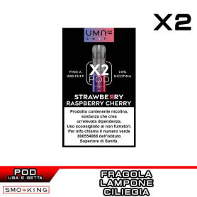 Strawberry Raspberry Cherry UMA SWAP Prefilled Pod UMA.mi 2ml - 2 pieces