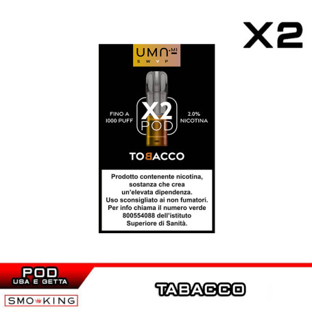 Tobacco UMA SWAP Prefilled Pod UMA.mi 2ml - 2 pieces