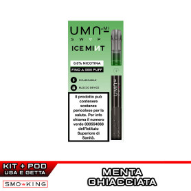 UMA SWAP Kit Pod Mod 500mAh UMA.mi + Prefilled Pod ICE MINT