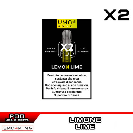 Lemon Lime UMA SWAP Prefilled Pod UMA.mi 2ml - 2 pieces