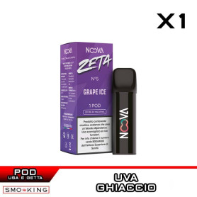GRAPE ICE N.5 ZETA Disposable Pod NOOVA 1 Piece