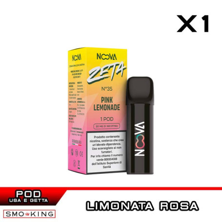 PINK LEMONADE N.35 ZETA Pod Usa e Getta NOOVA 1 Pezzo Limonata Rosa