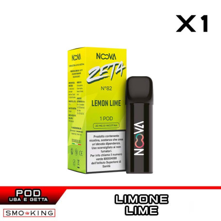 LEMON LIME N.82 ZETA Disposable Pod NOOVA 1 Piece