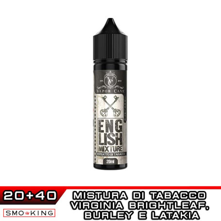 ENGLISH MIXTURE Estratto di Tabacco Aroma Shot 20ml VAPOR CAVE