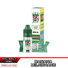 DK Salts BANANA SHAKE Liquido Pronto Sali di Nicotina 10ml DONUT KING Milkshake Banana