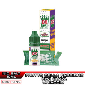 DK Salts KIWI GUAVA PASSION FRUIT eLiquid Nicotine Salts 10ml DONUT KING