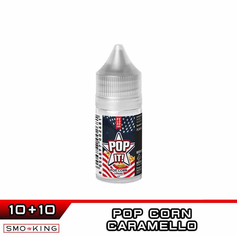vape pop corn POP CORN CARAMEL Pop It Mini Shot 10+10 Reload Vape