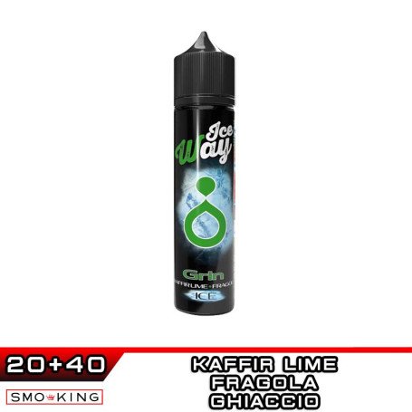 Ice Way GRIN Aroma Shot 20ml BLENDFEEL Keffir Lime Fragola Ice
