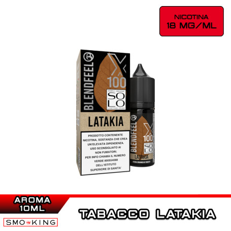 LATAKIA SOLO X100 Aroma Concentrato 10ml Nicotina 18mg/ml BLENDFEEL Tabacco Latakia