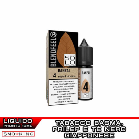 BANZAI Solo 10ml Ready Liquid Nicotine Blendfeel