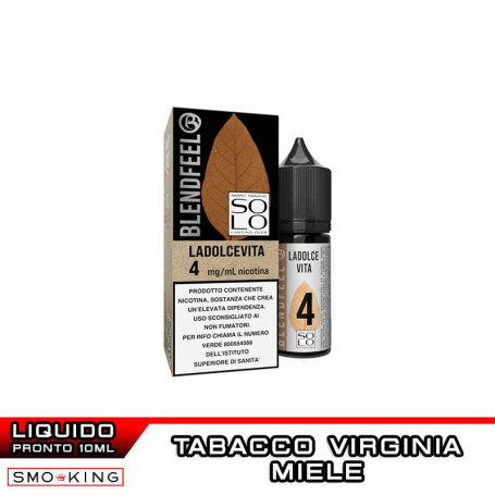 LA DOLCE VITA Solo 10ml Liquido Pronto Nicotina Blendfeel Tabacco Virginia Miele
