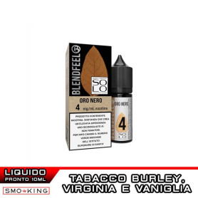 ORO NERO Solo 10ml Ready Liquid Nicotine Blendfeel