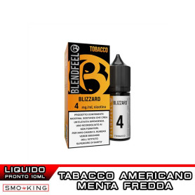 BLIZZARD 10ml Liquido Pronto Nicotina BLENDFEEL Tabacco Americano Menta Ice
