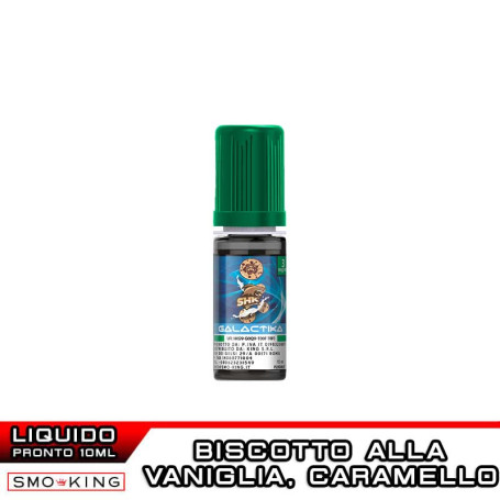 SHK Liquido Pronto Nicotina 10ml GALACTIKA Vaniglia Biscotto Caramello