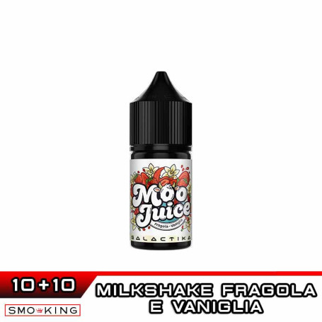 MOO JUICE FRAGOLA E VANIGLIA Mini Shot 10+10 ml Galactika