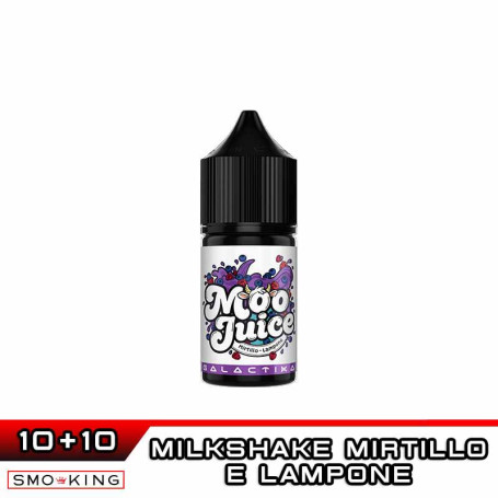 MOO JUICE MIRTILLO E LAMPONE Mini Shot 10+10 ml Galactika