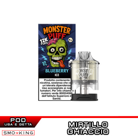BLUEBERRY ICE Disposable Pod MONSTER PUFF 1 Piece