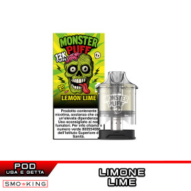 LEMON LIME Disposable Pod MONSTER PUFF 1 Piece