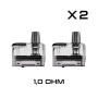 DORIC GO Replacement Pod Cartridges for VOOPOO 2 Pieces