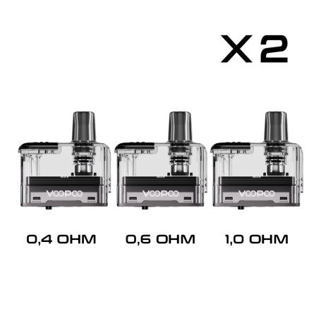DORIC GO Replacement Pod Cartridges for VOOPOO 2 Pieces