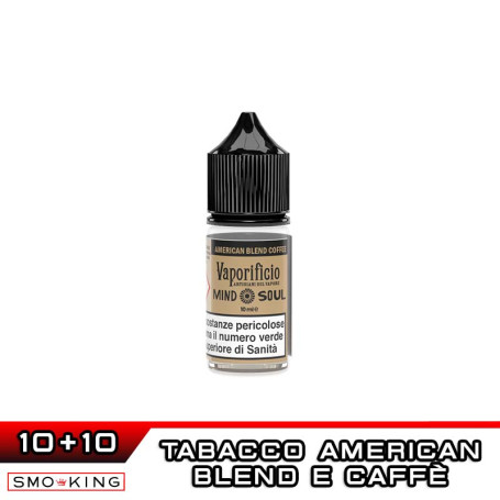 AMERICAN BLEND COFFEE Mind Soul Mini Shot 10+10ml VAPORIFICIO Tabacco Burley Nocciola