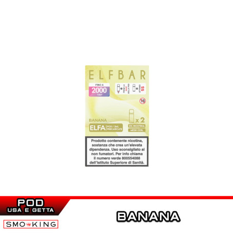 ELFA Banana Pod Usa e Getta Elfbar 2 Pezzi Banana