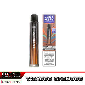 Lost Mary GLAYCE Rechargeable Battery Kit 500mAh ORANGE + Pod CREAM TOBACCO Elfbar