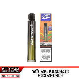 Lost Mary GLAYCE Rechargeable Battery Kit 500mAh YELLOW + Pod LEMON ICE TEA Elfbar