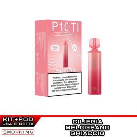 PURA P10 Kit Batteria Ricaricabile 600mAh + POD Cherry Pomegranate PURA