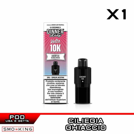 CHERRY ICE Velto K10 Disposable Pod 10ml Dinner Lady 1 Piece