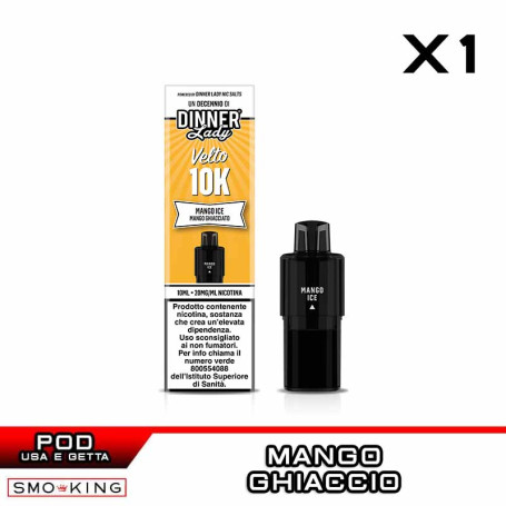 MANGO ICE Velto K10 Disposable Pod 10ml Dinner Lady 1 Piece