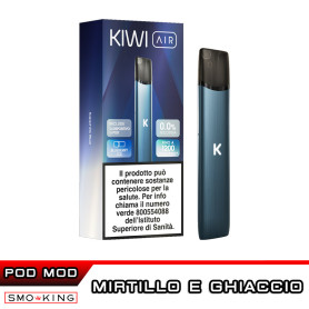 KIWI AIR Kit Completo SAPPHIRE BLUE Pod BLUEBERRY ICE Kiwi Vapor Mirtillo Ice