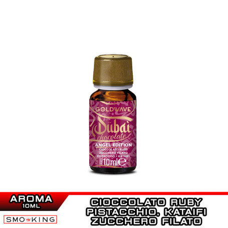 ANGEL EDITION Dubai Chocolate Aroma Concentrato 10ml Goldwave Cioccolato Ruby Pistacchio Kataifi Zucchero Filato