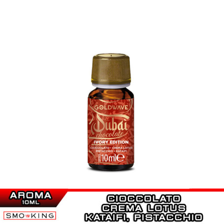 IVORY EDITION Dubai Chocolate Aroma Concentrato 10ml Goldwave Cioccolato Crema Lotus Pistacchio Kataifi