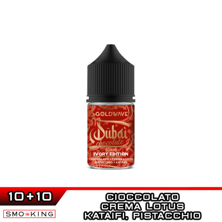 IVORY EDITION Dubai Chocolate Mini Shot 10+10 ml Goldwave Cioccolato Crema Lotus Pistacchio Kataifi