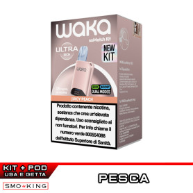 WAKA SoMatch Ultra Kit Ricaricabile 440mAh (ROSE GOLD) + Pod JUICY PEACH